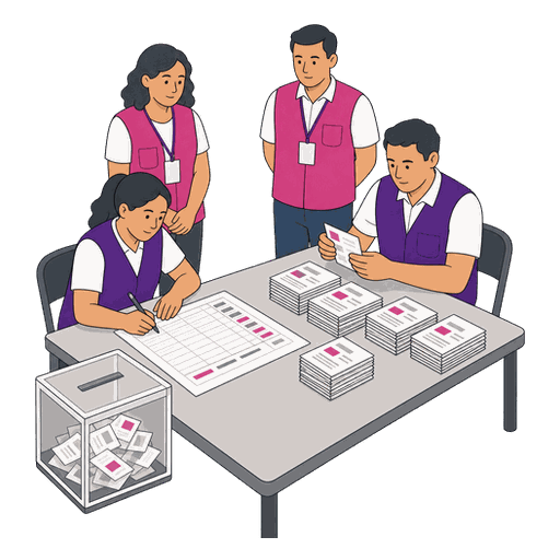 Conteo de votos y llenado del acta